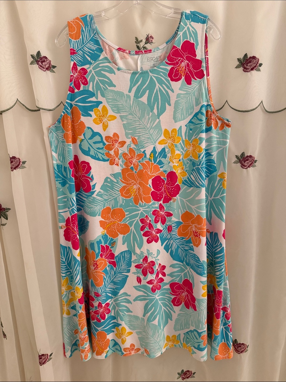 Escape by habitat Clothed Tropical Floral Midi Dress